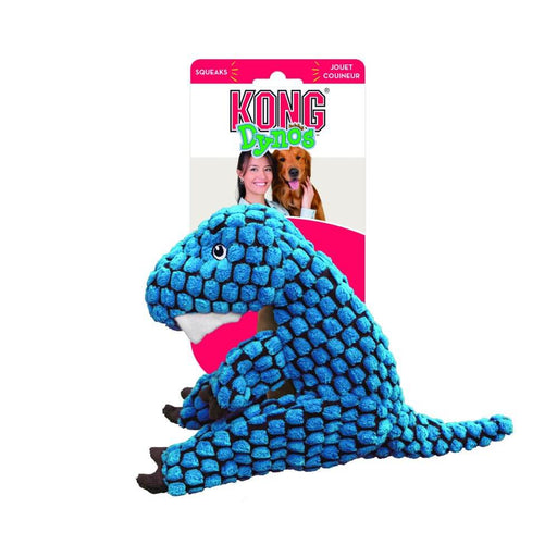 KONG Dynos T-Rex Blue Large Dog Toys KONG