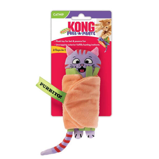 KONG Pull-A-Partz Purrito Cat Toys KONG