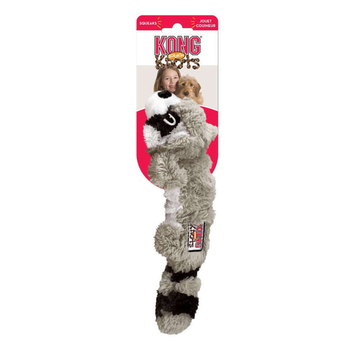 Kong Scrunch Knots Raccoon Dog Toys KONG