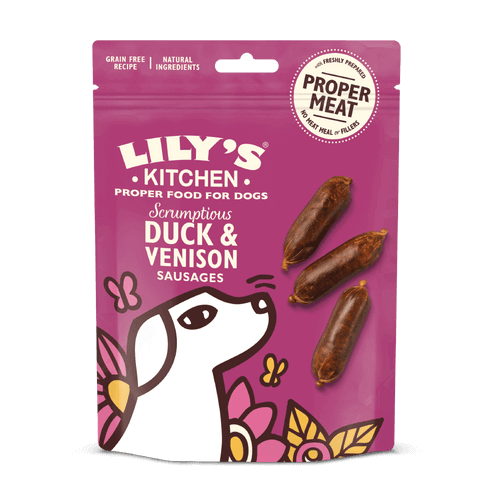 Lily's Kitchen Duck and Venison Sausages Dog Treats Lily's Kitchen