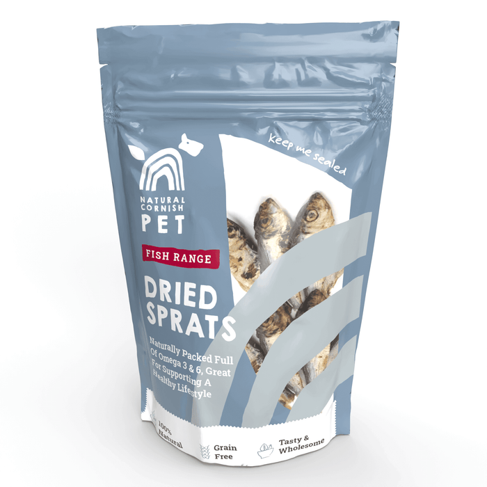 Natural Cornish Pet - Dried Sprats for Dogs Dog Treats Natural Cornish Pet
