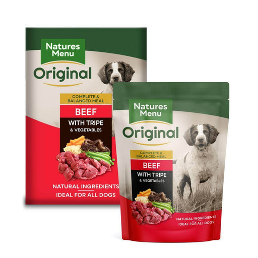 Natures Menu Dog Food Pouch Beef with Tripe Dog Food - Wet Natures Menu