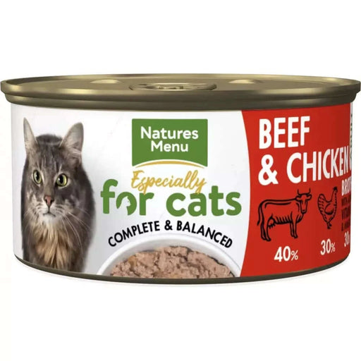 Natures Menu Especially For Cats Can Beef & Chicken 85g Cat Food Natures Menu