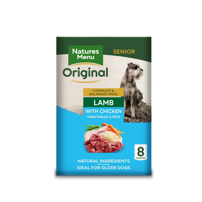 Natures Menu Senior Dog Food Pouch Lamb with Chicken Dog Food - Wet Natures Menu