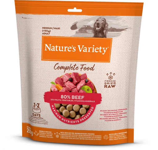 Nature's Variety Complete Freeze Dried Adult Food Beef 250g Natures Variety