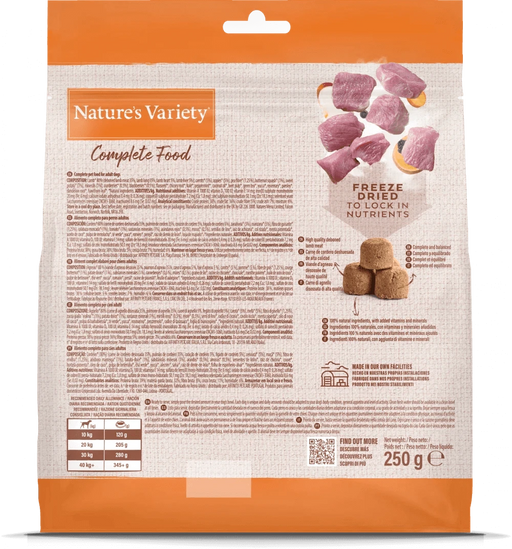 Nature's Variety Complete Freeze Dried Food Adult Lamb 250g Natures Variety