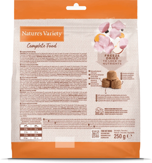 Nature's Variety Complete Freeze Dried Food Adult Turkey 250g Natures Variety