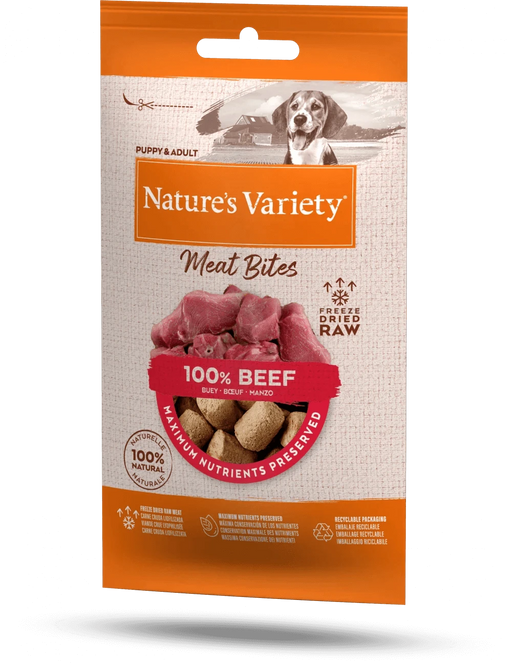 Nature's Variety Freeze Dried Beef Bites 20g Dog Treats Natures Variety