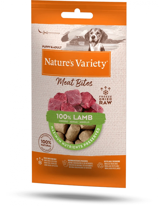 Nature's Variety Freeze Dried Lamb Bites 20g Dog Treats Natures Variety